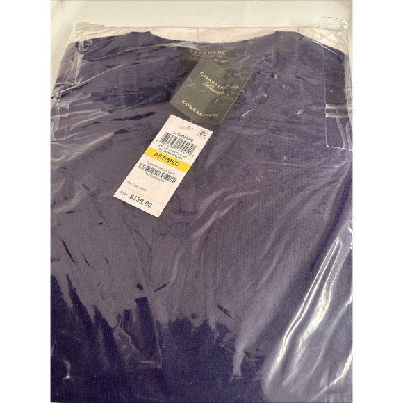 Charter Club Sweaters - Charter Club Rust Burnt Dark Purple 100 Cashmere V Neck Sweater Women M